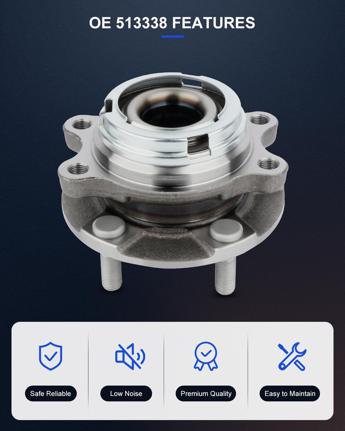 Amazon.com: ECCPP Wheel Hub and Bearing Assembly Front
